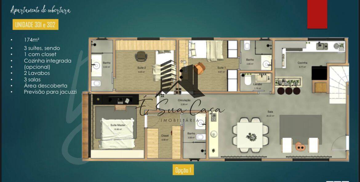 Apartamento à venda com 3 quartos, 95m² - Foto 8