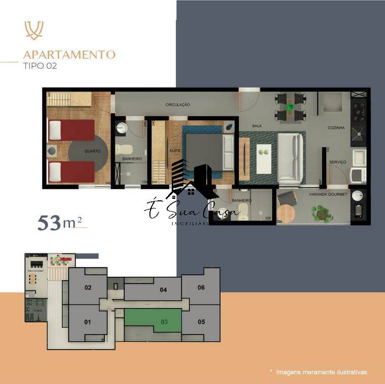 Apartamento à venda com 2 quartos, 53m² - Foto 30