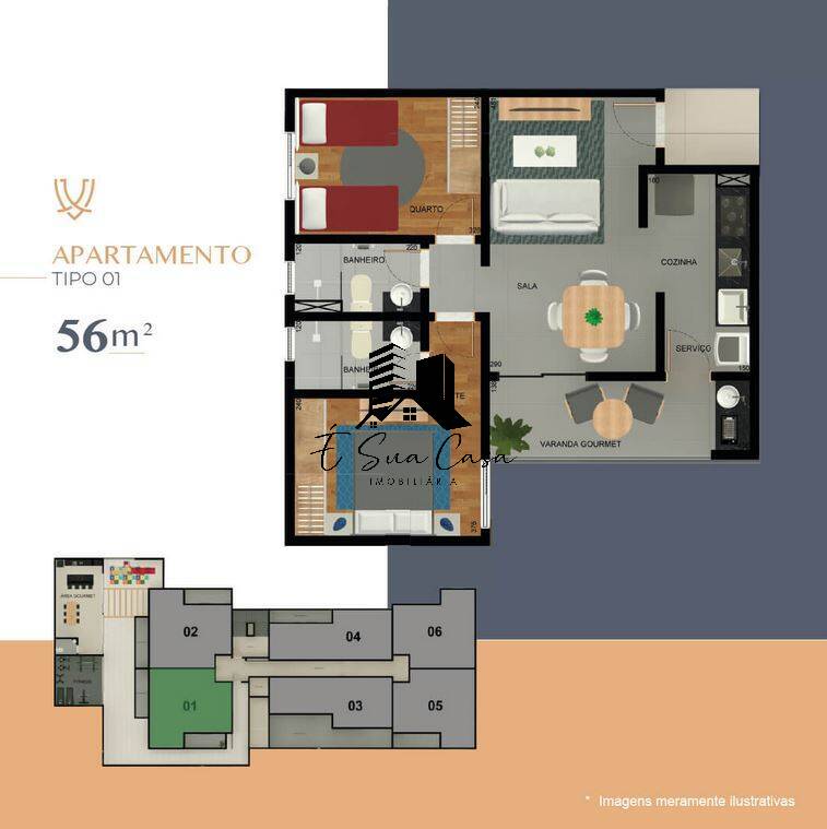 Apartamento à venda com 2 quartos, 53m² - Foto 31