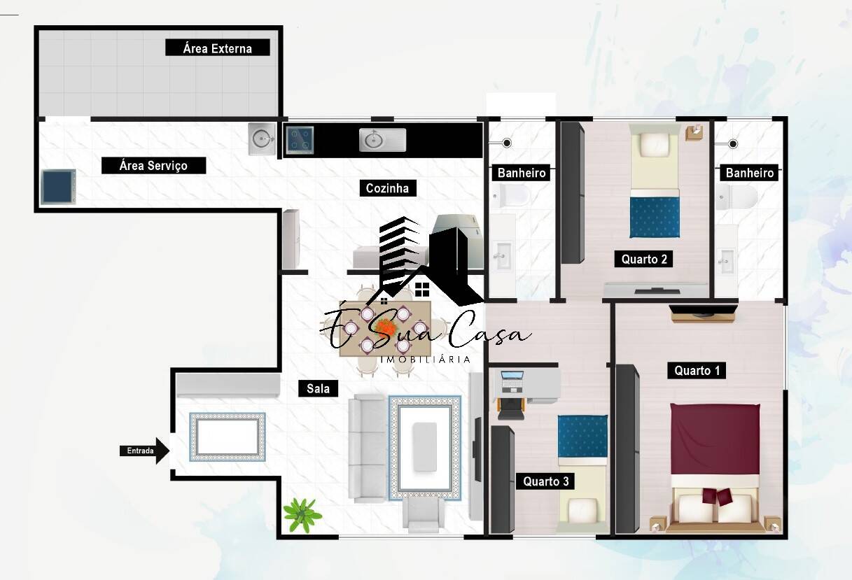 Apartamento à venda com 3 quartos, 85m² - Foto 4