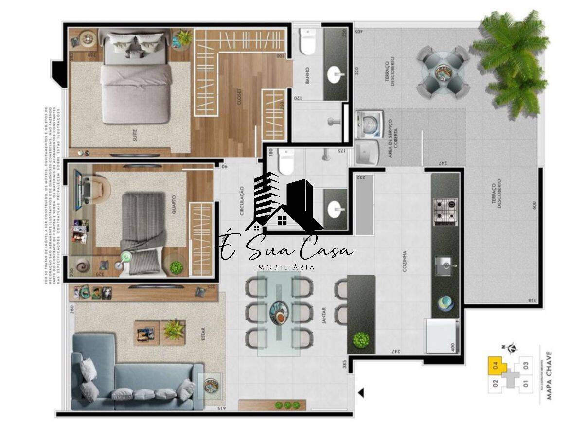 Apartamento à venda com 2 quartos, 78m² - Foto 2