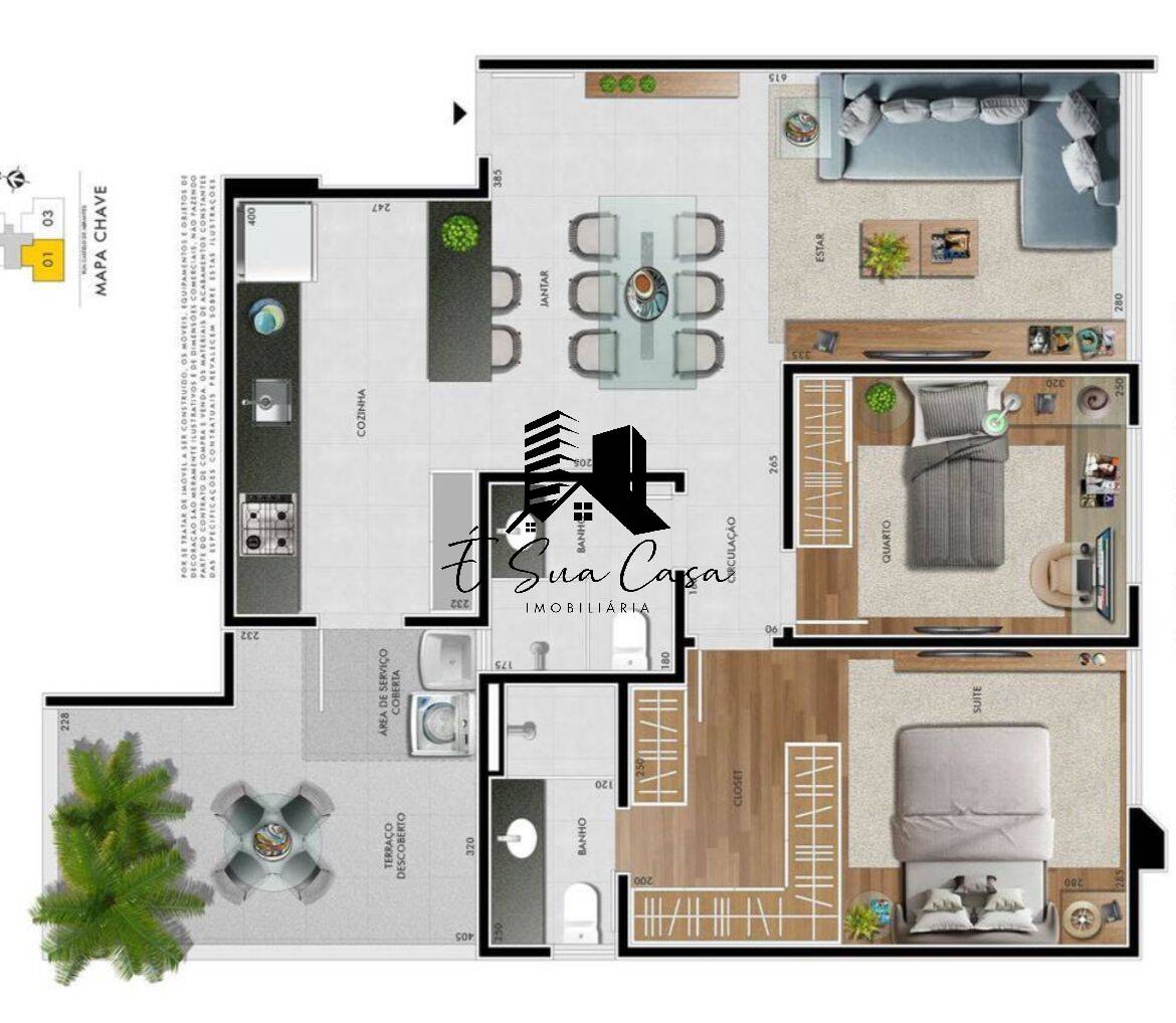 Apartamento à venda com 2 quartos, 78m² - Foto 4